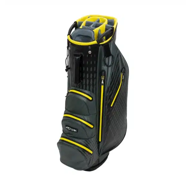 Lynx Attitude Waterproof Cart Golf Bag in Yellow
