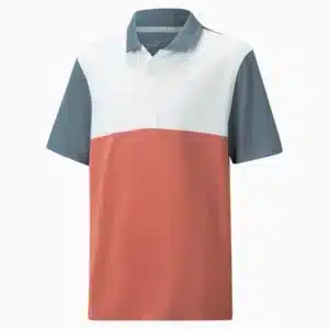 Cloudspun Colorblock Golf Polo Shirt Youth Pink