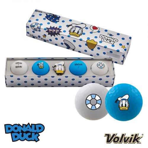 Volvik Vivid Disney Donald Duck Golf Ball Gift Pack