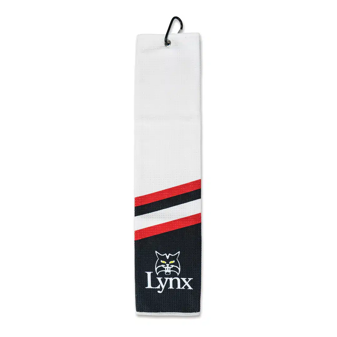 Lynx Microfibre Tri-Fold Golf Towel