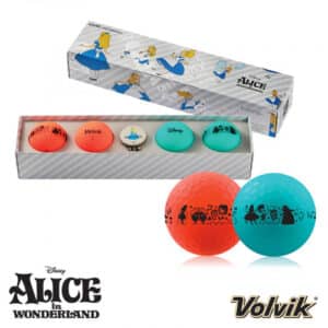 Volvik Solice Disney Alice in Wonderland golf ball gift pack.