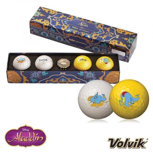 Volvik Solice Disney aladdin golf ball gift pack.