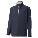 Boys Quarter ZIp in Navy Front