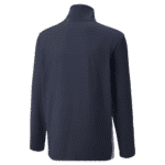 Boys Quarter ZIp in Navy Back.