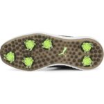 Puma Ignite PWRCAGE BOA Spiked Golf Shoes Youth Black Bottom Sole.