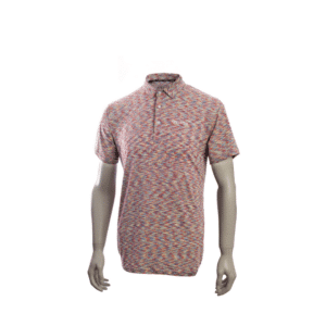 Apeiron Clothing Multi Red Kids Polo Front