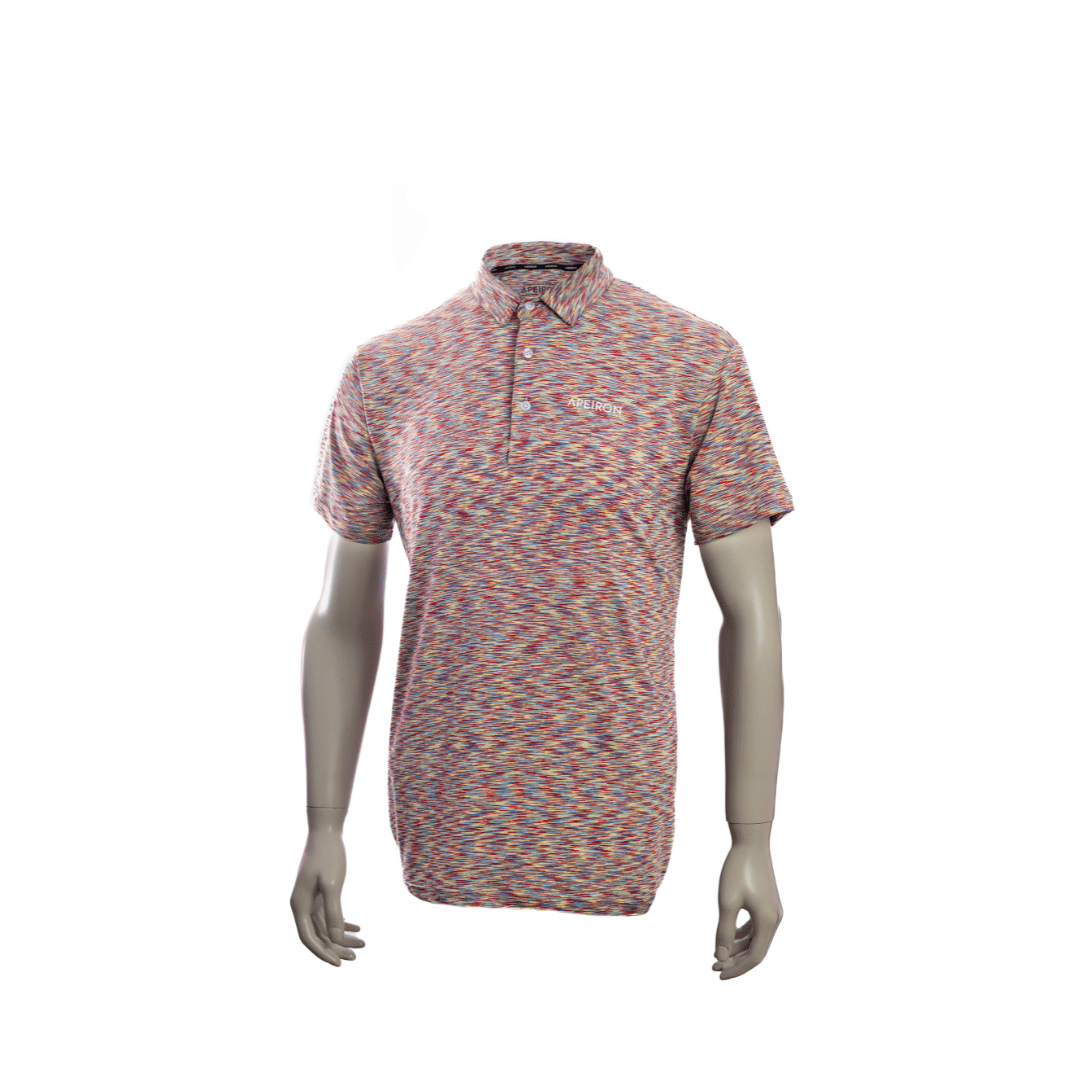 Apeiron Clothing Multi Red Kids Polo Front