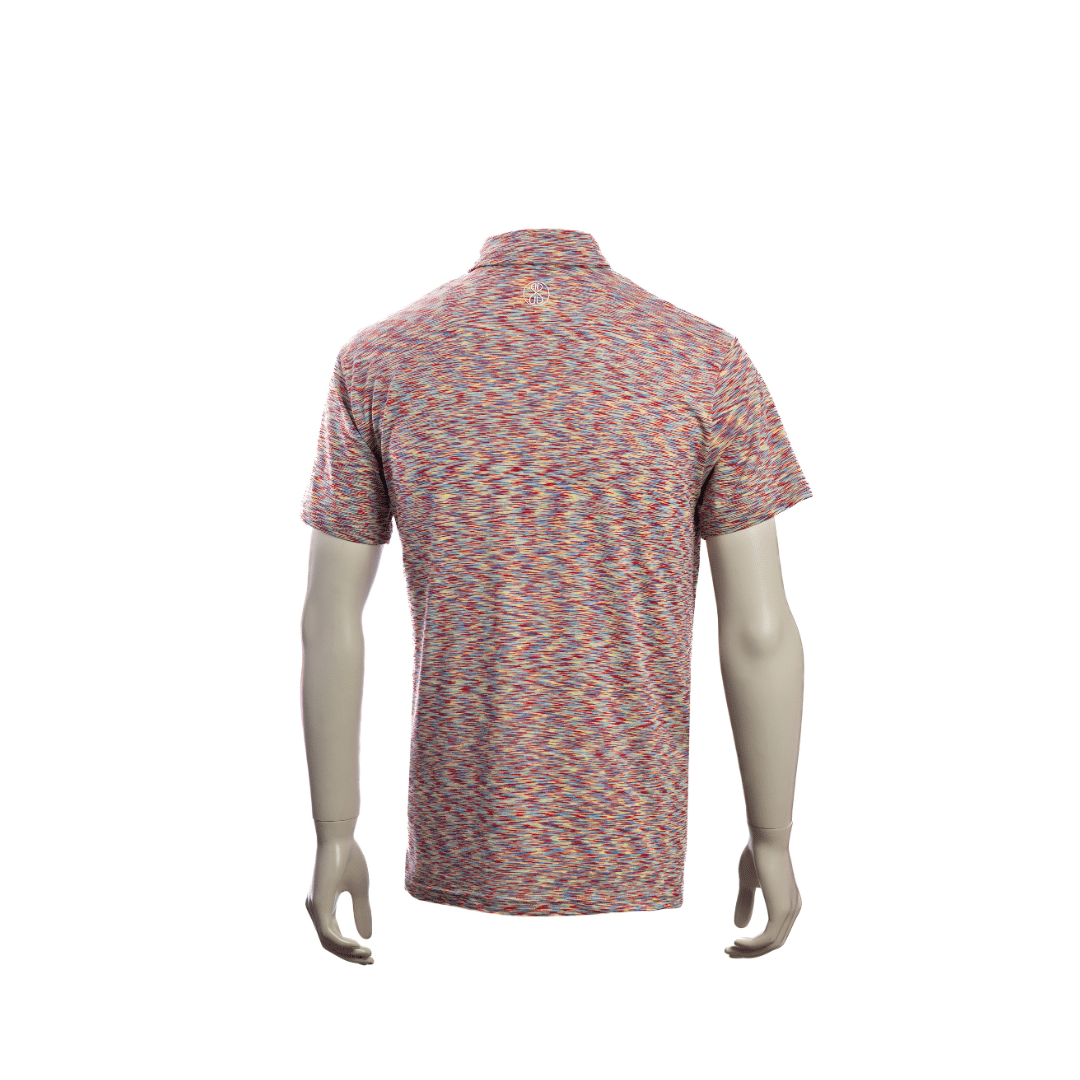 Apeiron Clothing Multi Red Kids Polo Back