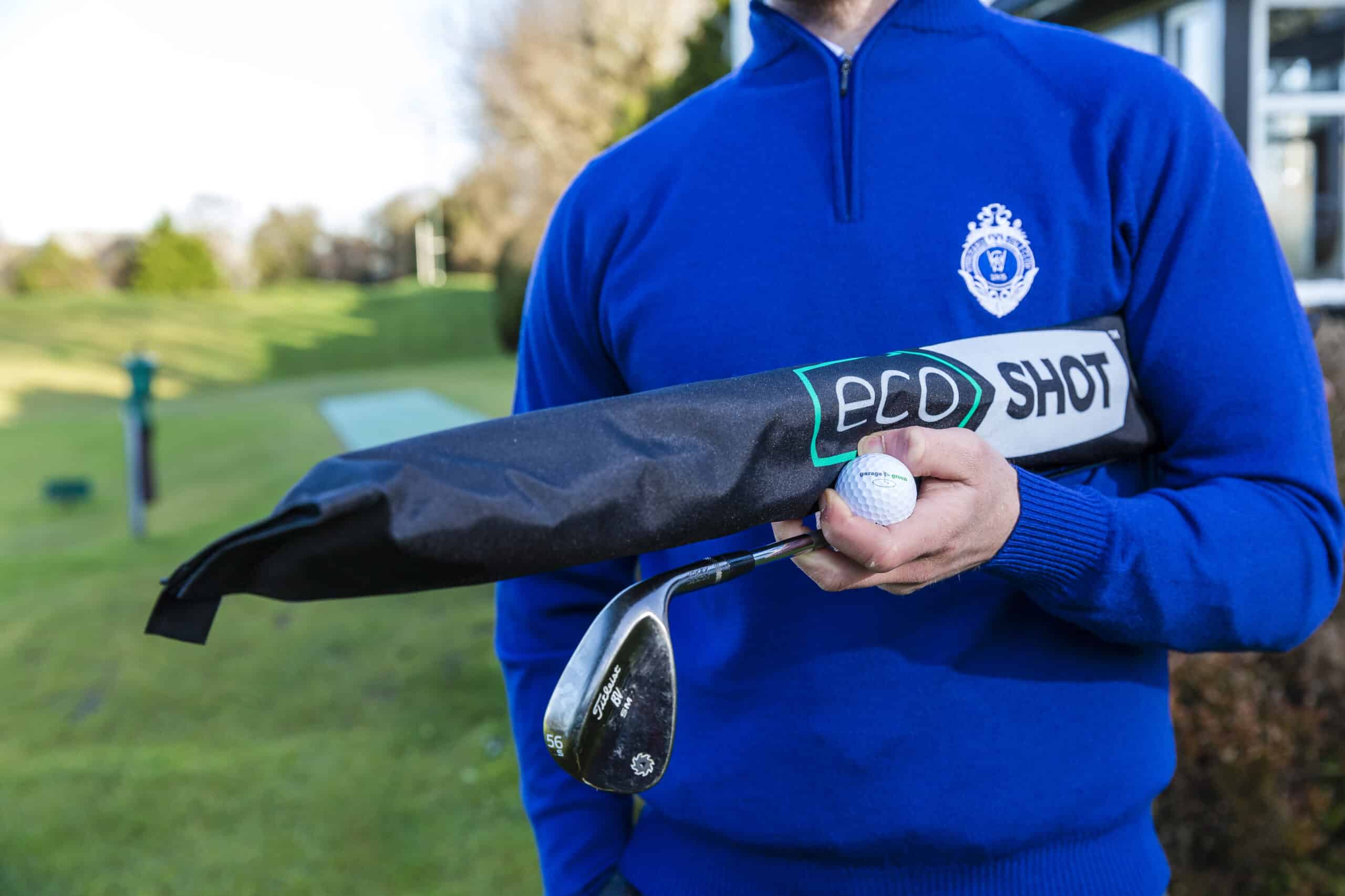 EcoSHOT Golf chipping target made by EcoWow from sustainable recycled materials.