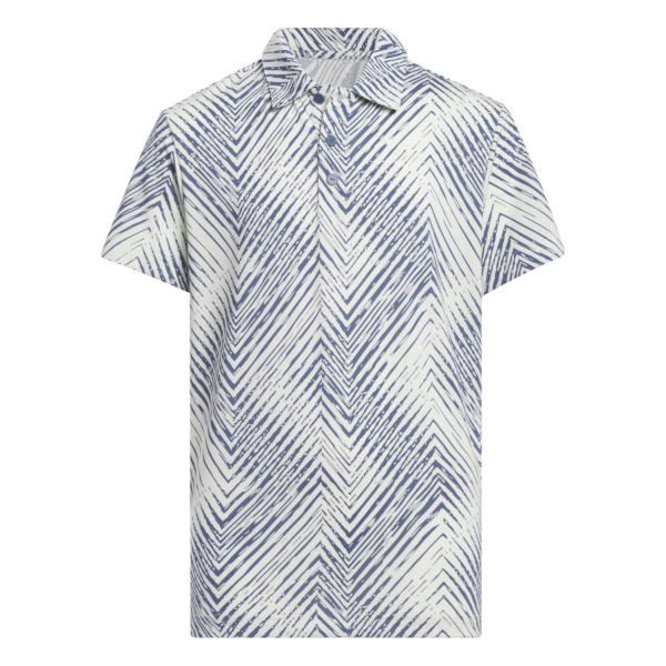 Adidas Boys Herringbone Scripted Polo Shirt Kids