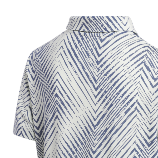 Close up of the back and collar of the Adidas Boys Polo Shirt
