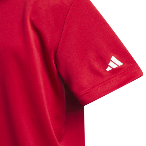 Adidas Performance Short Sleeve Polo Shirt Boys In Red