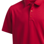 Adidas Performance Short Sleeve Polo Shirt Boys In Red