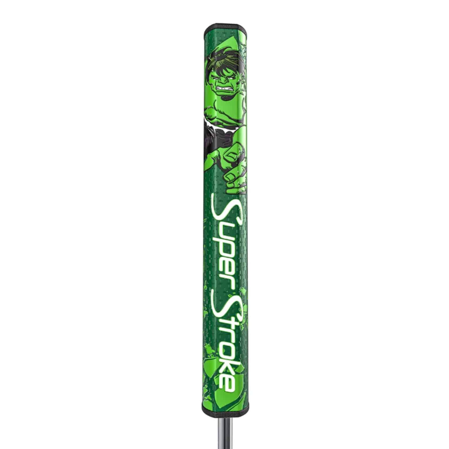 Superstroke Zenergy Tour 2.0 golf grip, with a marvel Hulk inspired design.