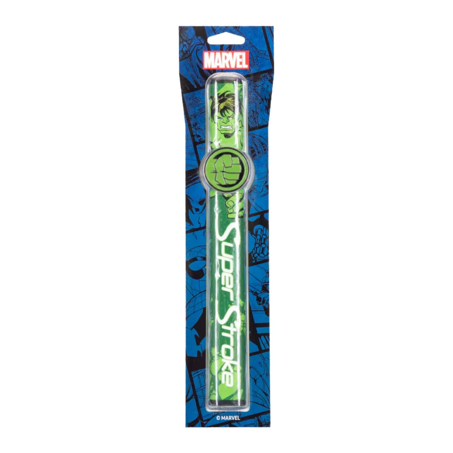 Superstroke Zenergy Tour 2.0 golf grip, with a marvel Hulk inspired design.