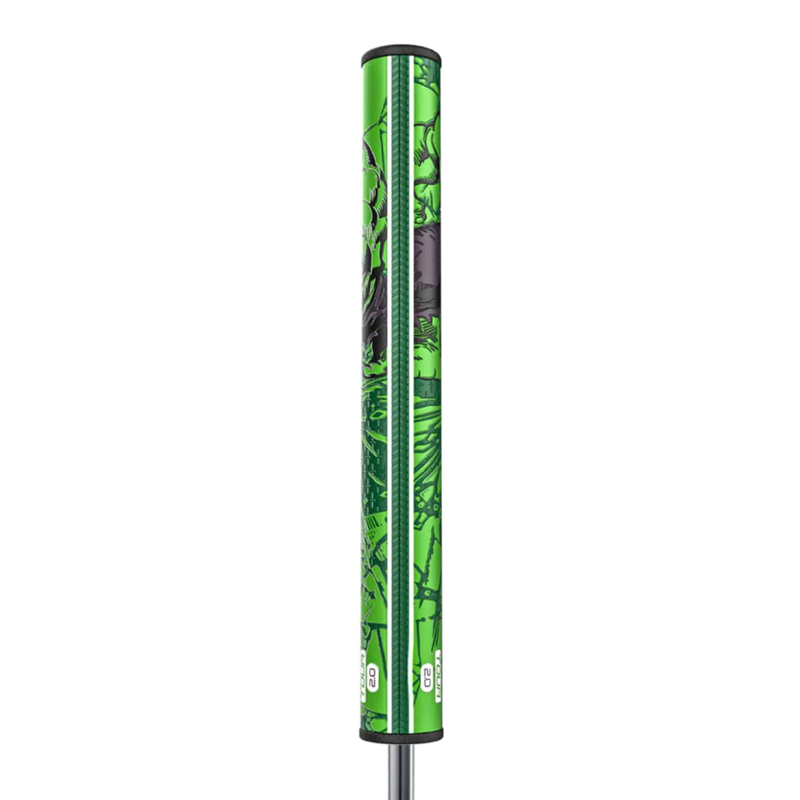 Superstroke Zenergy Tour 2.0 golf grip, with a marvel Hulk inspired design.