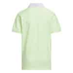back view of the Adidas Boys ottoman striped polo shirt