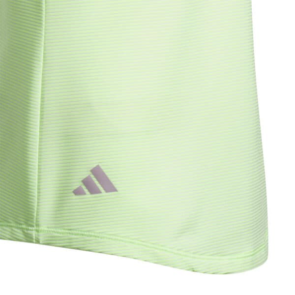 close up of the detailed adidas 3 stripe logo.