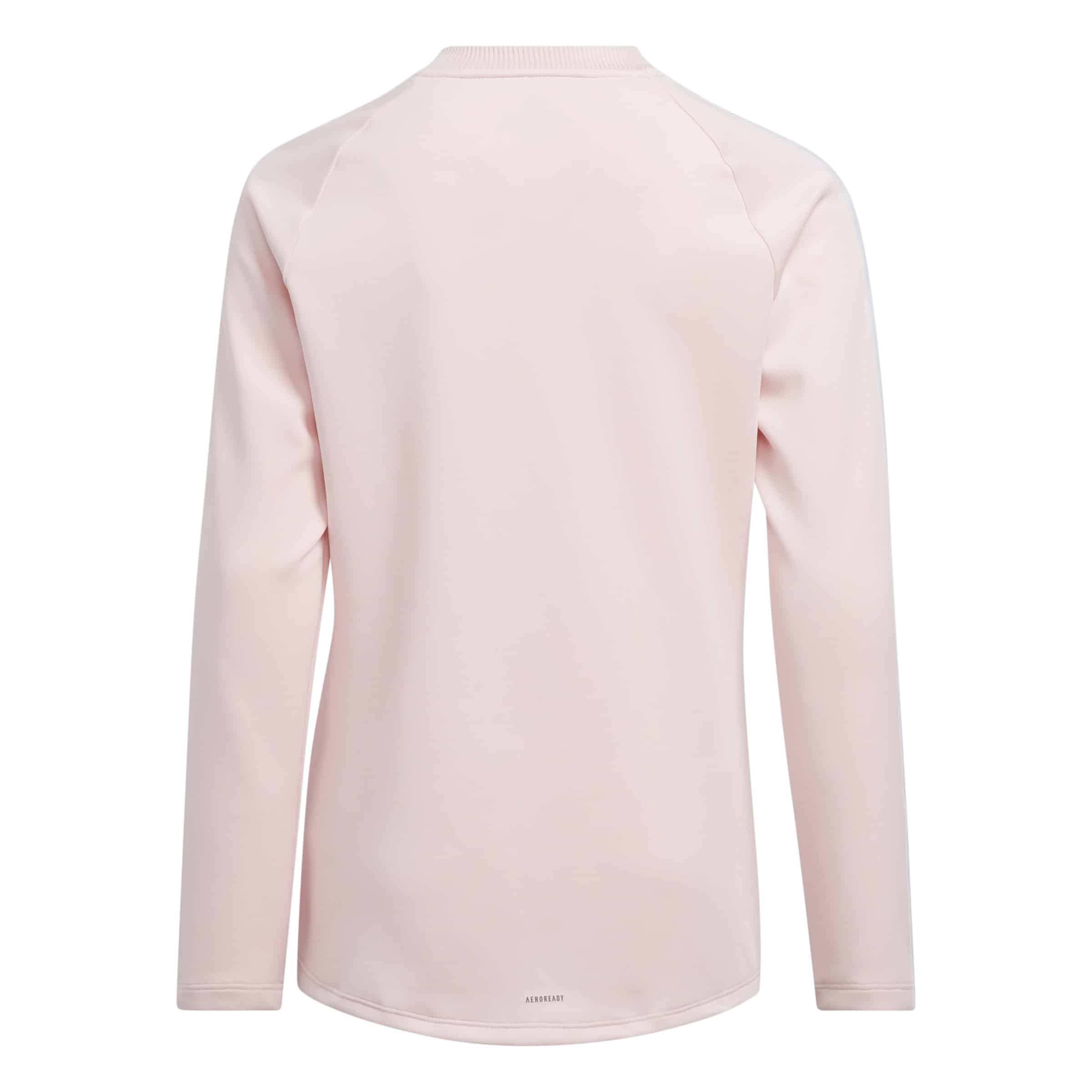 Back of the Adidas mcok top in pink.