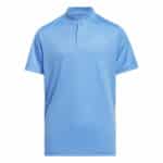 Front view of the Adidas Boys HEAT.RDY Sport Collar Polo Blue
