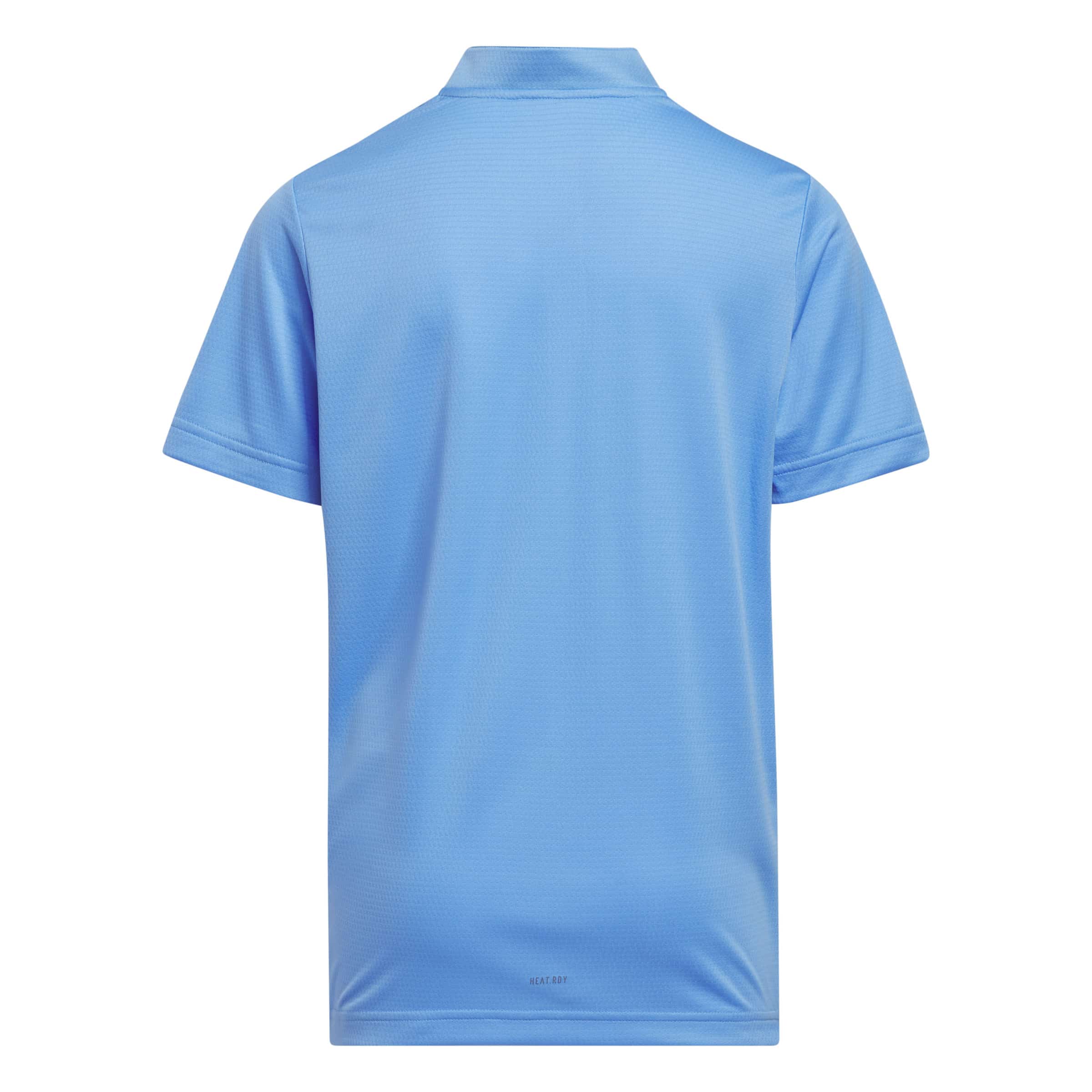 Back view of the Adidas Boys HEAT.RDY Sport Collar Polo Blue