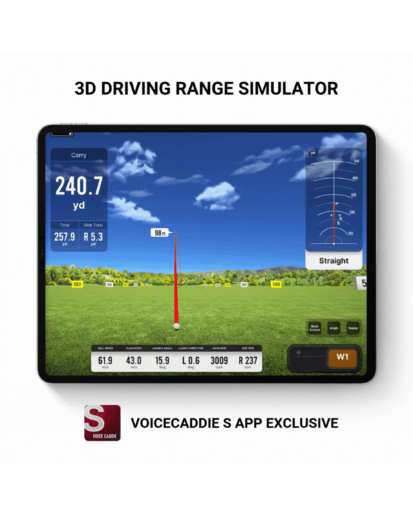 Showing off the new Voice Caddie app with an amazing new driving range feature, perfect for improving your golf!