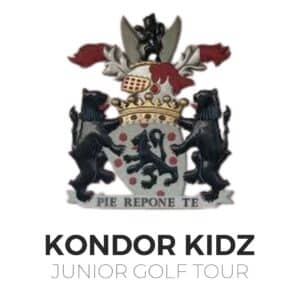 Radcliffe on Trent Golf club logo featuring the Kondor Kidz Junior Golf Tour script underneath the logo