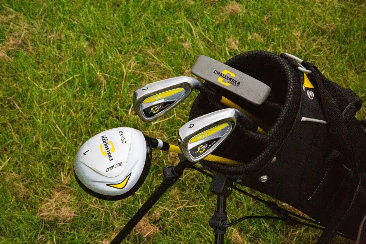 Longridge Challenger junior golf set for children aged 4+ years, including clubs and stand bag