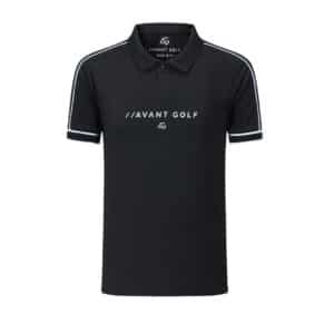 Avant Golf All Black Piped Polo